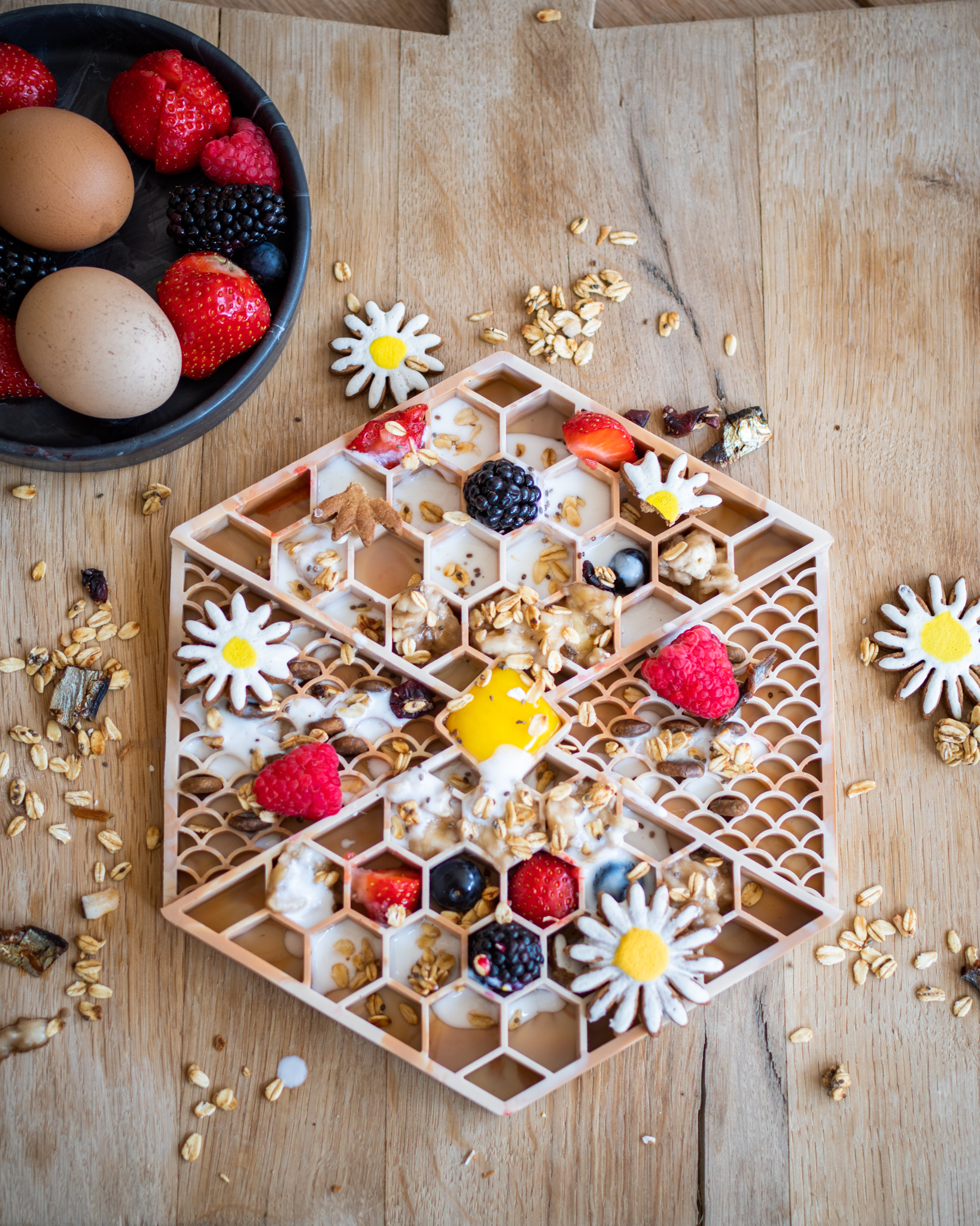 LIEVICK likmat - marble design - sand + coffee gevuld